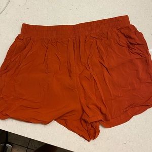 FOREVER 21 FLOWY ORANGE SHORTS